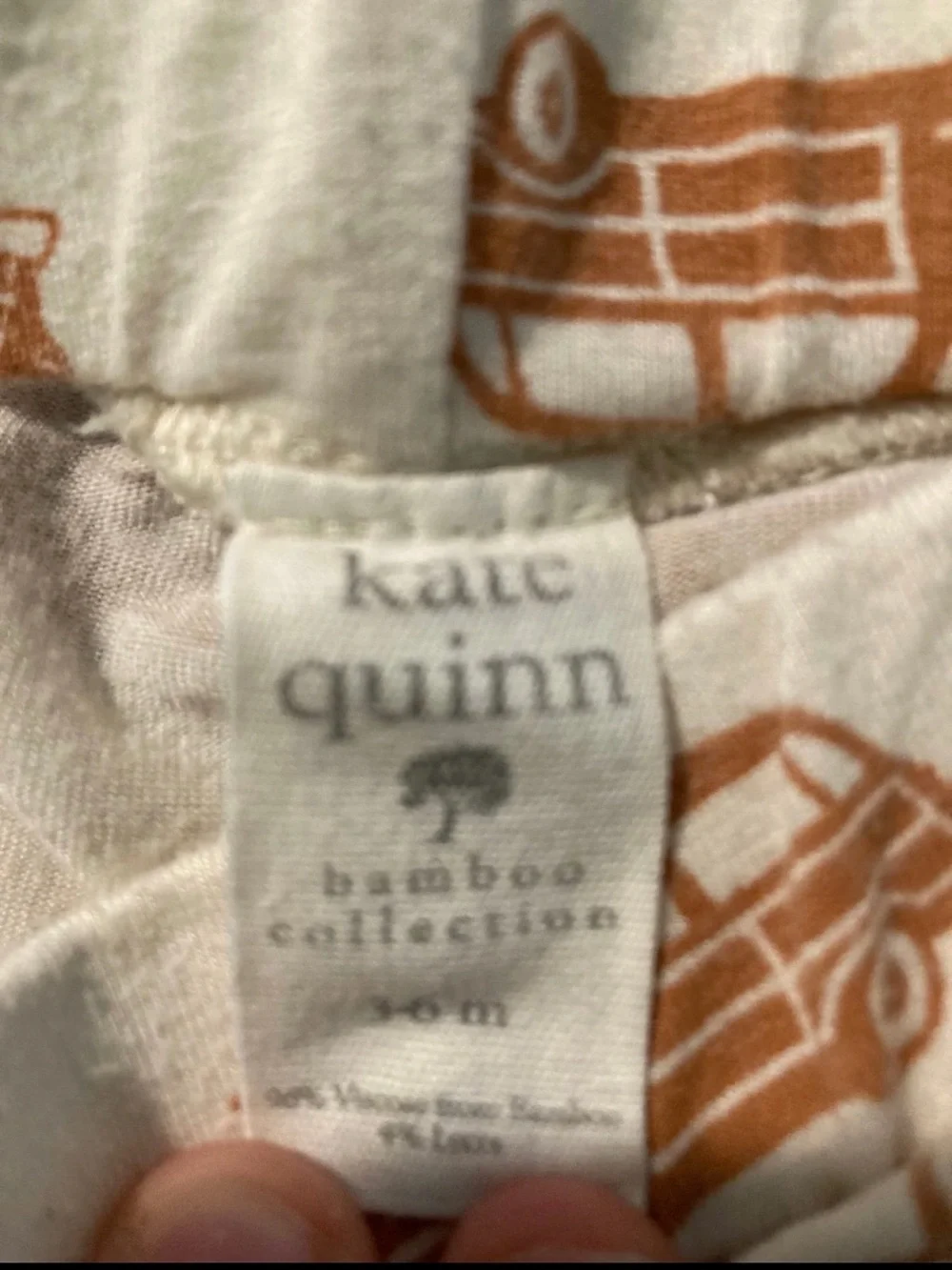 Kate Quinn cinnamon car print bummy in size 3-6 month